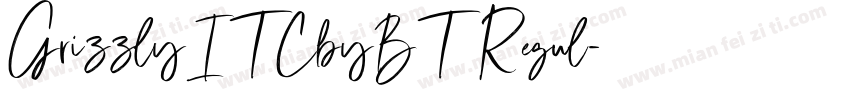 GrizzlyITCbyBT Regul字体转换
